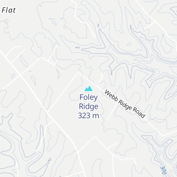 Map of Foley Ridge