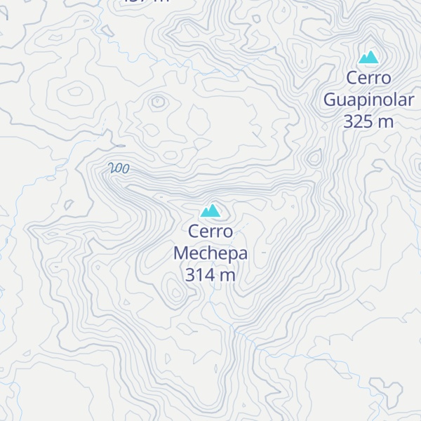 Map of Cerro Mechepa