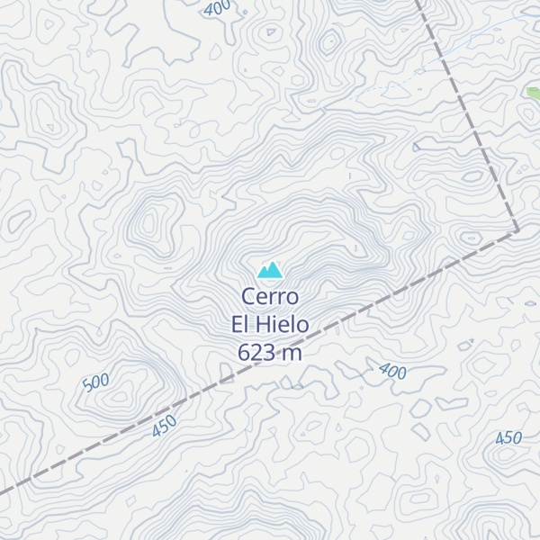 Map of Cerro El Hielo