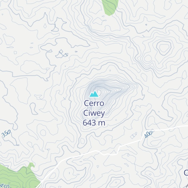 Map of Cerro Ciwey
