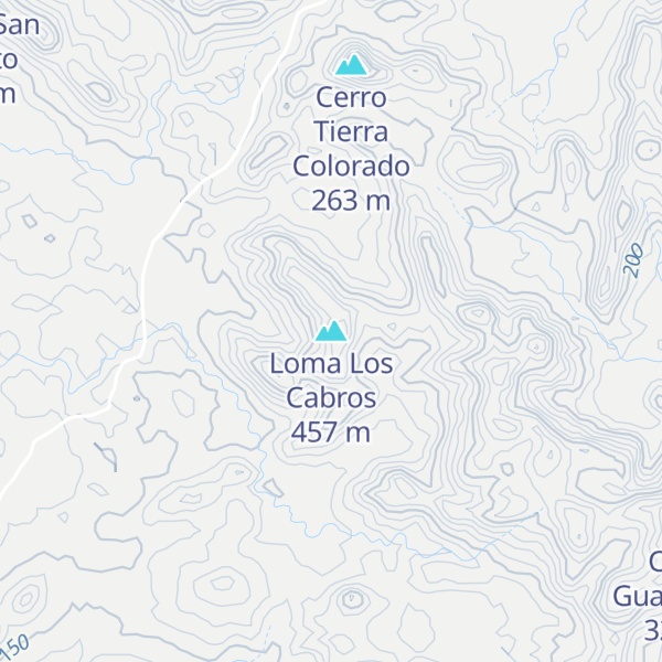 Map of Loma Los Cabros