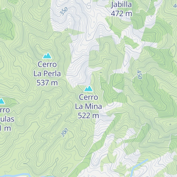 Map of Cerro La Mina