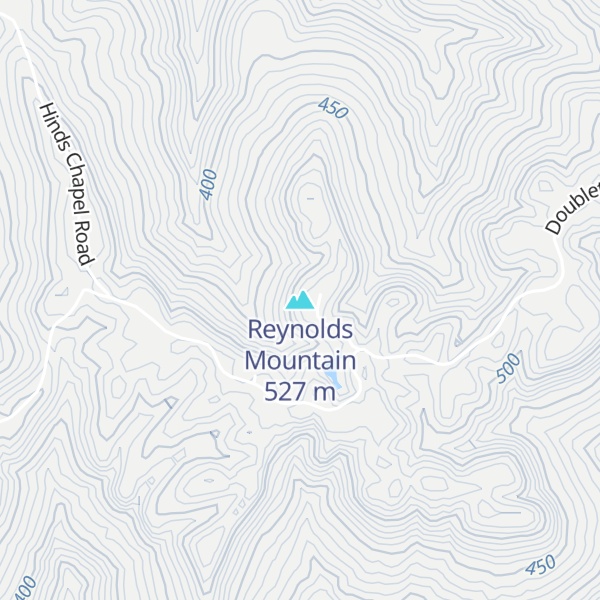 Map of Reynolds Mountain