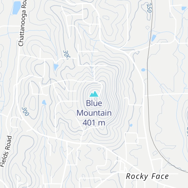 Map of Blue Mountain
