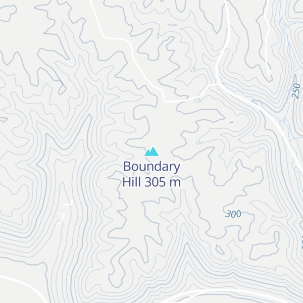 Map of Boundary Hill