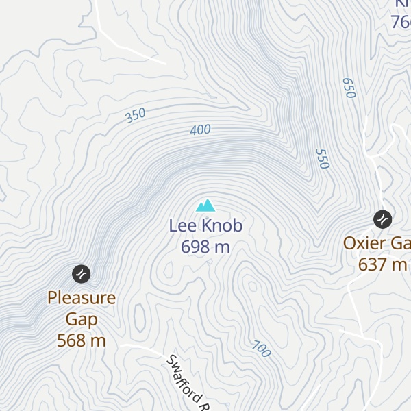 Map of Lee Knob