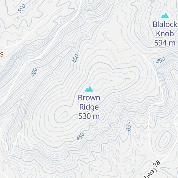 Map of Brown Ridge