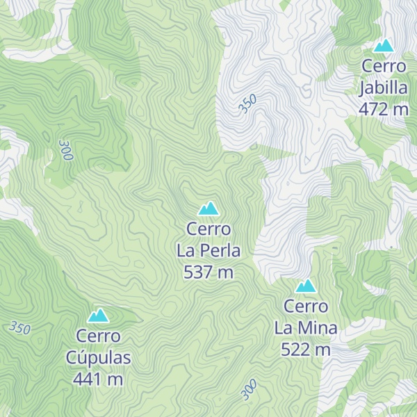 Map of Cerro La Perla