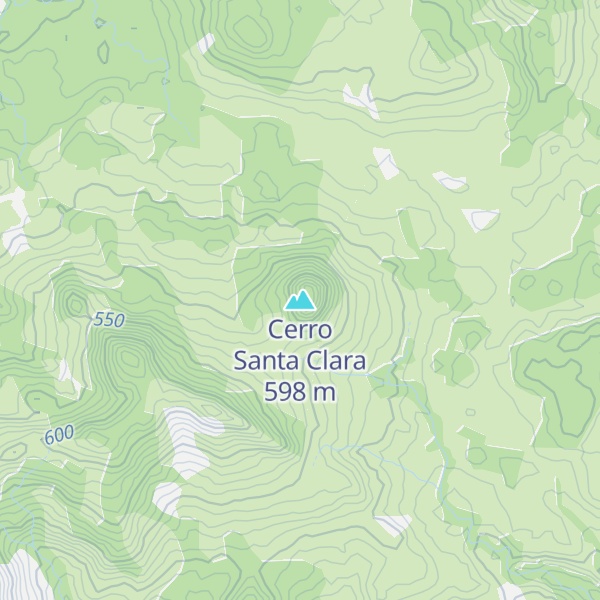Map of Cerro Santa Clara