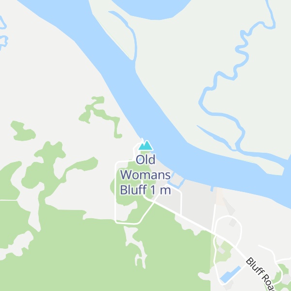 Map of Old Womans Bluff