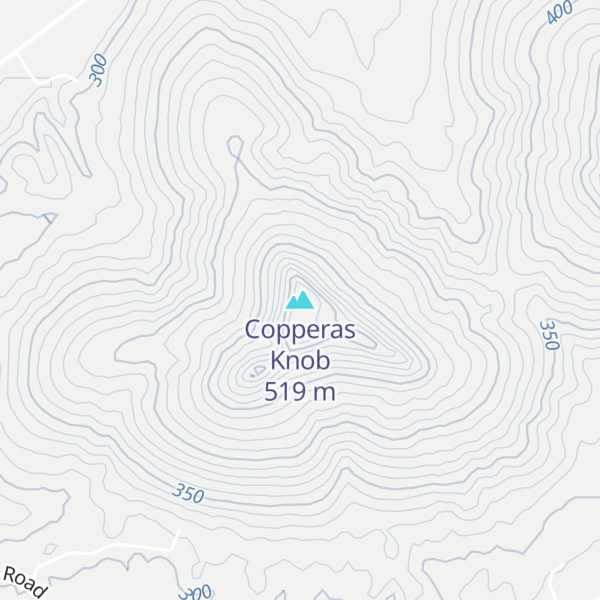 Map of Copperas Knob