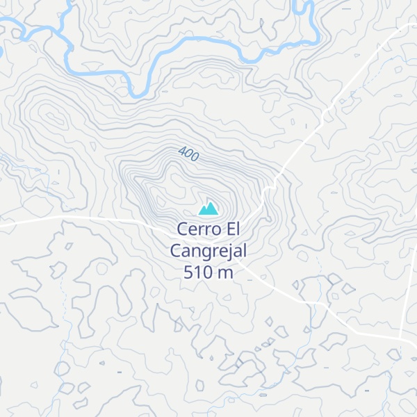 Map of Cerro El Cangrejal