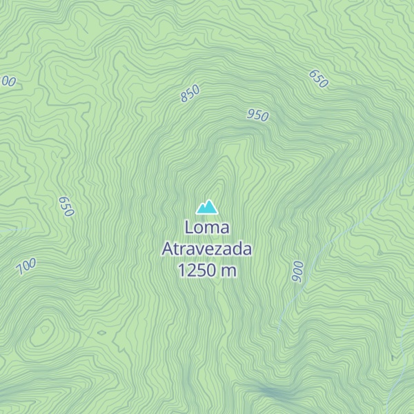Map of Loma Atravezada
