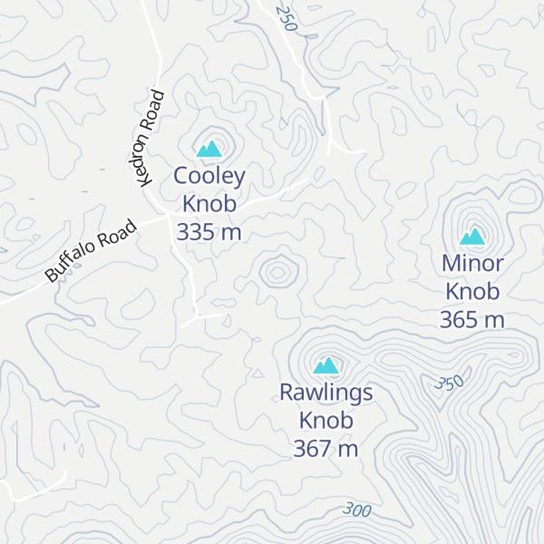 Map of Buffalo Lick Knob