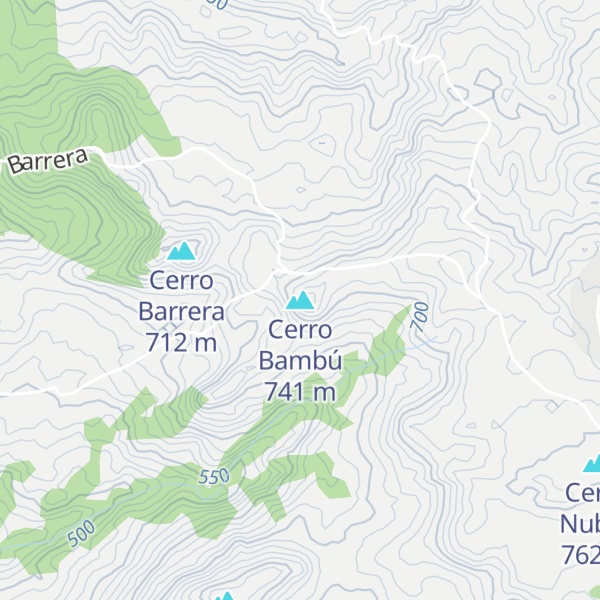 Map of Cerro Bambú