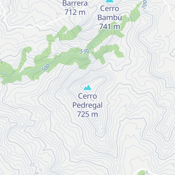 Map of Cerro Pedregal