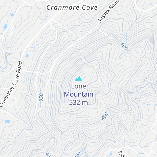Map of Lone Mountain