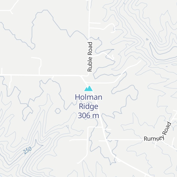 Map of Holman Ridge