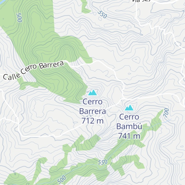 Map of Cerro Barrera