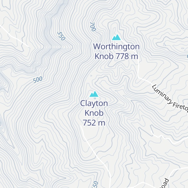 Map of Clayton Knob