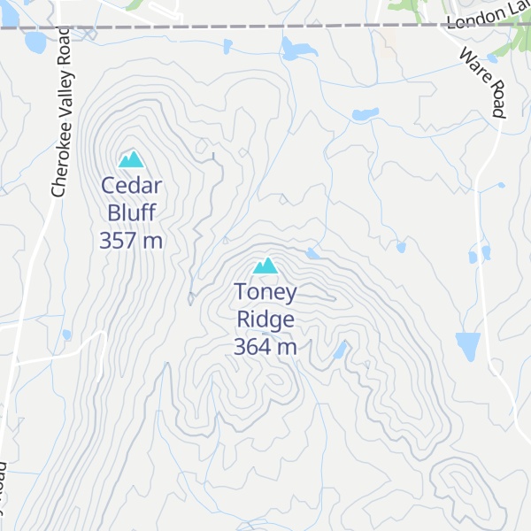 Map of Toney Ridge