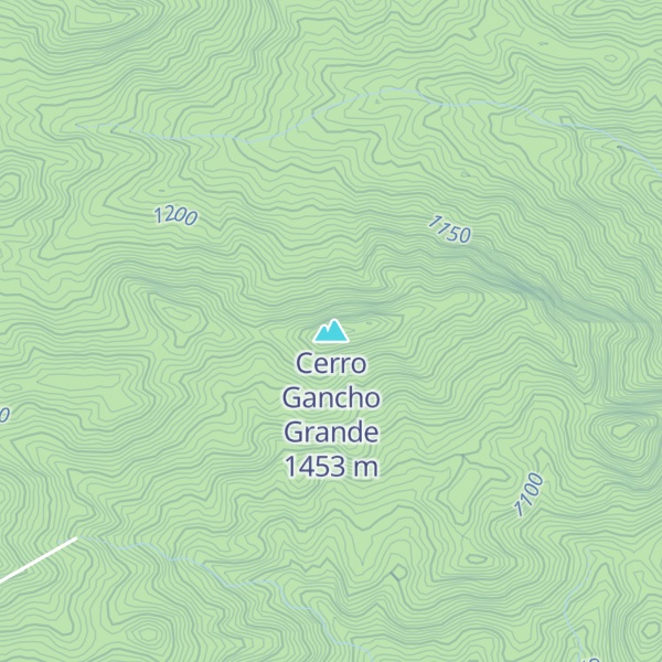 Map of Cerro Gancho Grande
