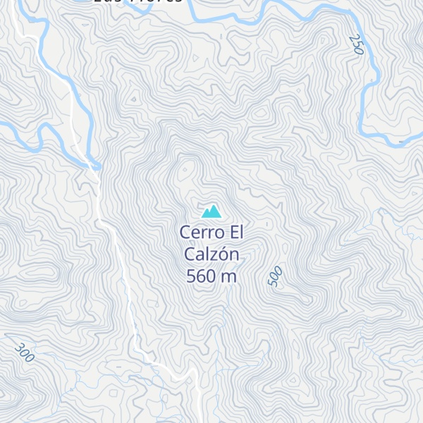 Map of Cerro El Calzón