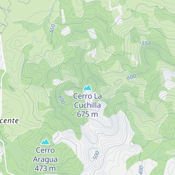 Map of Cerro La Cuchilla