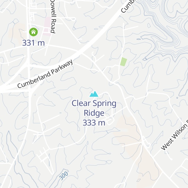 Map of Clear Spring Ridge