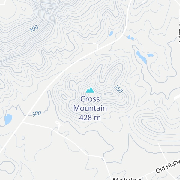 Map of Cross Mountain