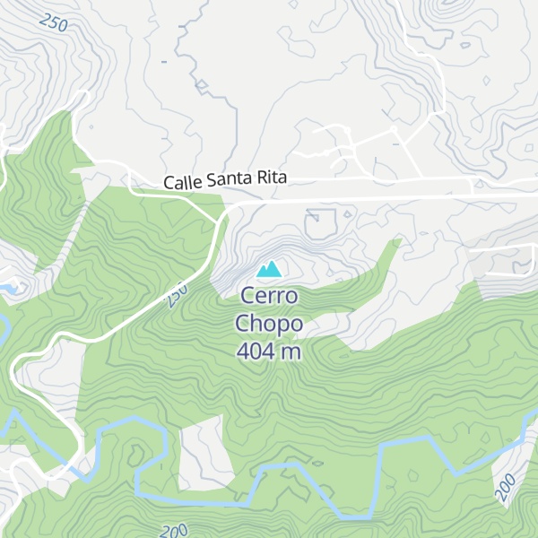Map of Cerro Chopo
