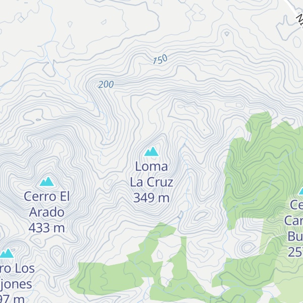 Map of Loma La Cruz