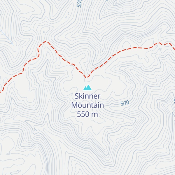 Map of Skinner Mountain