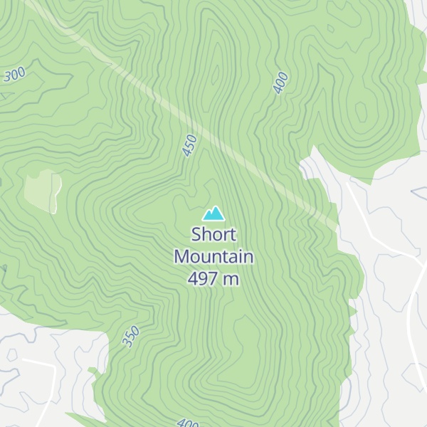 Map of Short Mountain