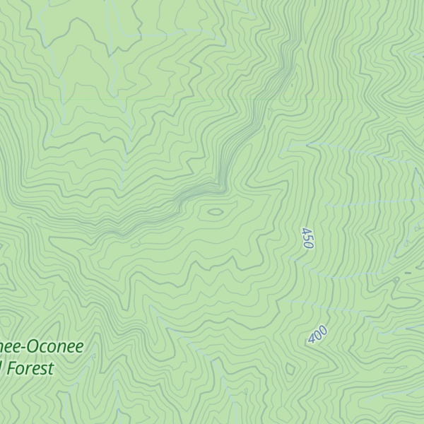 Map of Horn Mountain