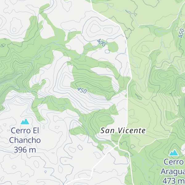 Map of Cerro Las Peñas