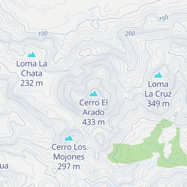 Map of Cerro El Arado