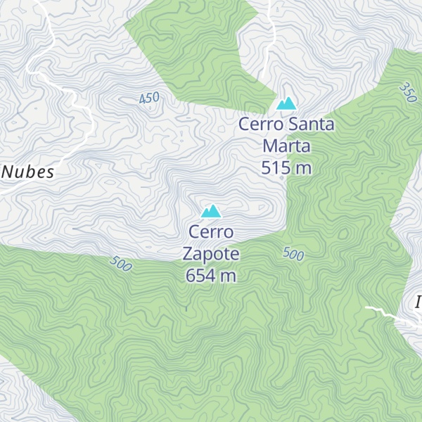 Map of Cerro Zapote