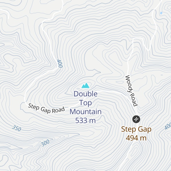 Map of Double Top Mountain