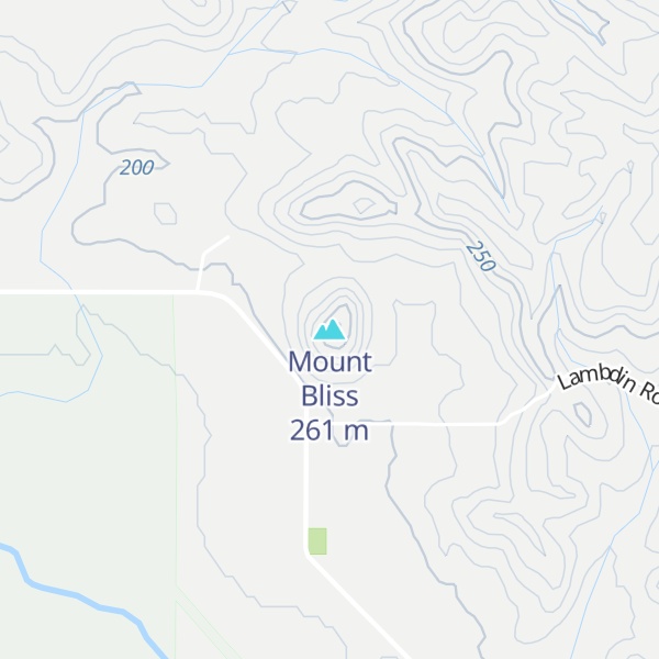 Map of Mount Bliss