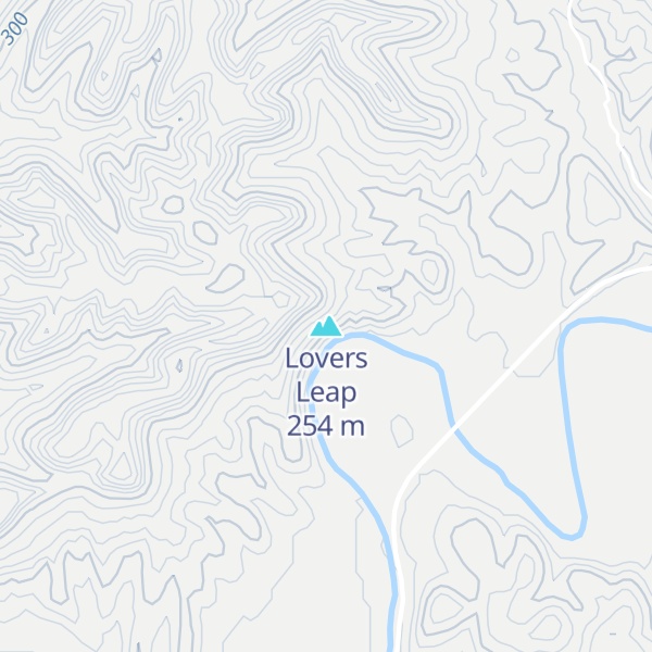 Map of Lovers Leap
