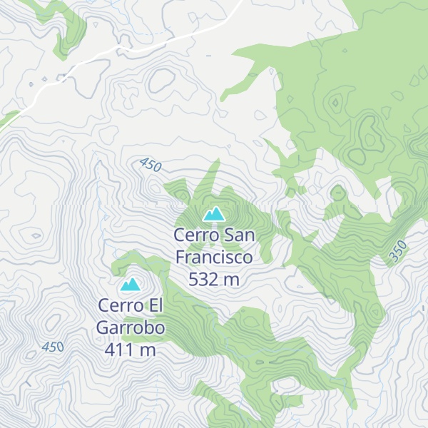 Map of Cerro San Francisco