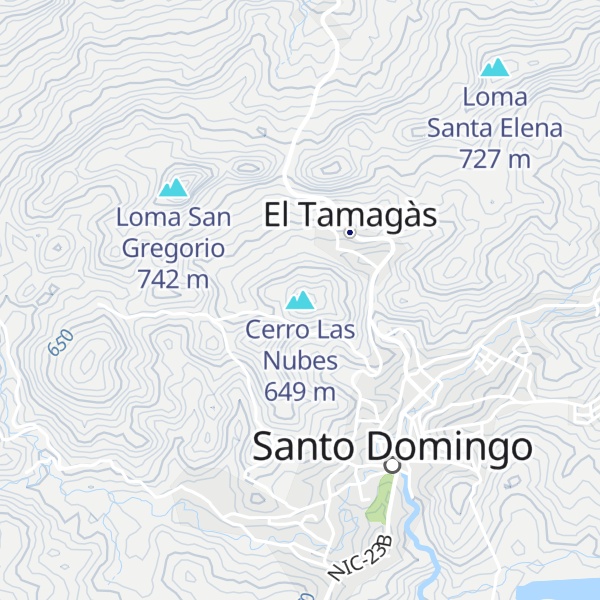 Map of Cerro Las Nubes