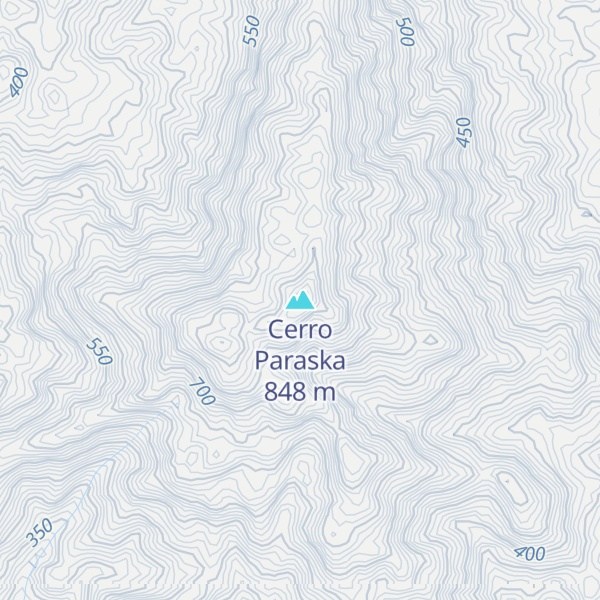Map of Cerro Paraska