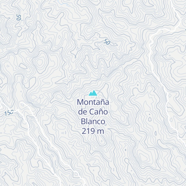 Map of Montaña de Caño Blanco