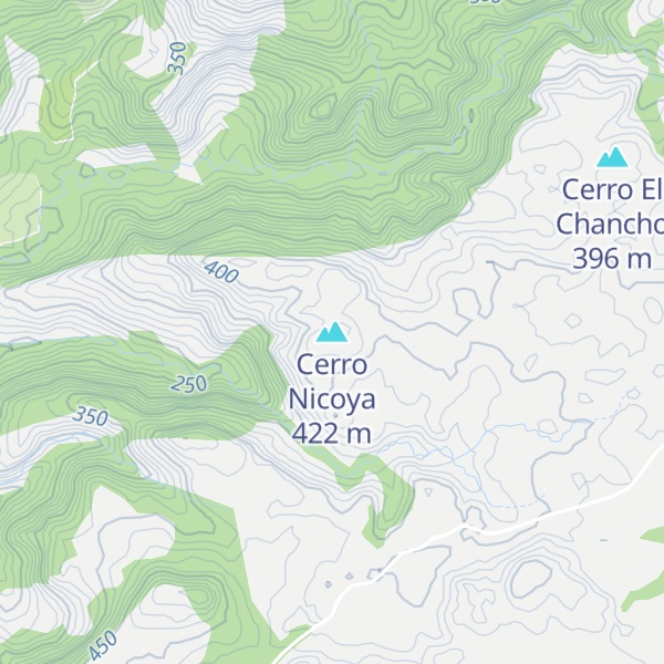 Map of Cerro Nicoya