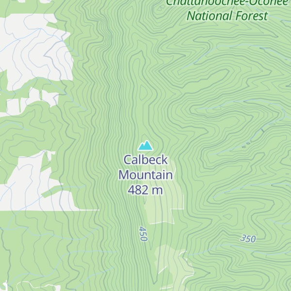Map of Calbeck Mountain