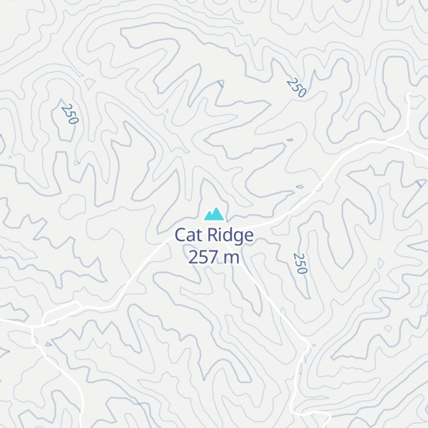 Map of Cat Ridge