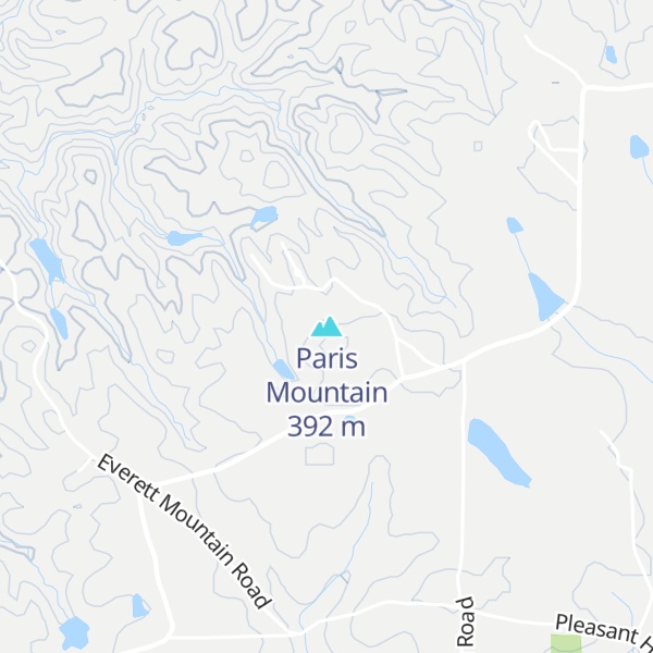 Map of Paris Mountain
