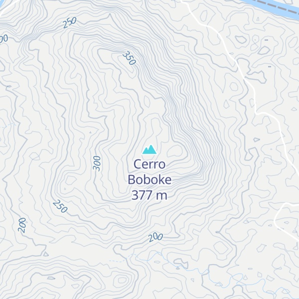 Map of Cerro Boboke